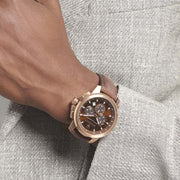  Shop Authentic Maserati Successo Brown Dial Brown Leather Strap Watch For Men - R8871621004 - Luxxuri