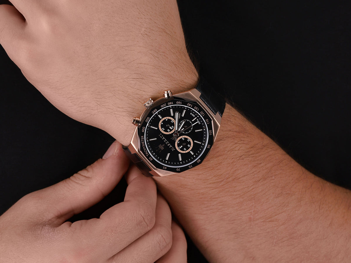  Shop Authentic Maserati Stile Black Matte Dial Black Leather Strap Watch For Men - R8871642001 - Luxxuri