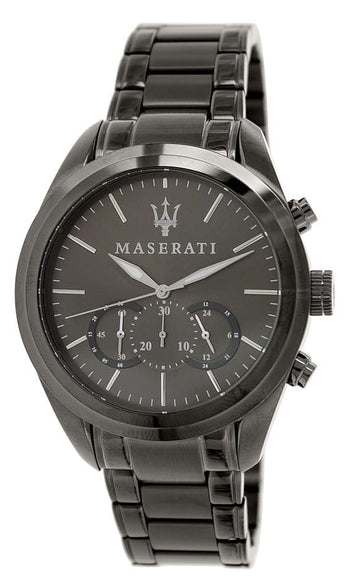  Shop Authentic Maserati Traguardo Gun Metal Dial Grey Steel Strap Watch For Men - R8873612002 - Luxxuri