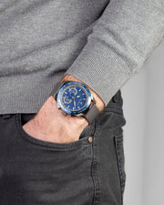  Shop Authentic Maserati Traguardo 45mm Chronograph Blue Dial Watch For Men - R8873612009 - Luxxuri