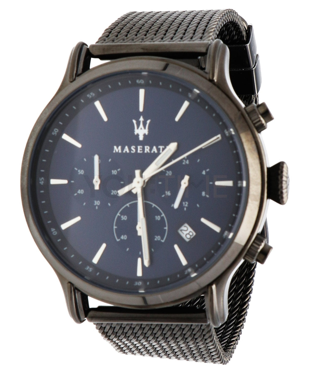  Shop Authentic Maserati Epoca Black Edition Blue Dial Black Mesh Bracelet Watch For Men - R8873618008 - Luxxuri