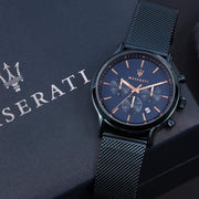  Shop Authentic Maserati Epoca Analog Blue Dial Blue Mesh Bracelet Watch For Men - R8873618010 - Luxxuri