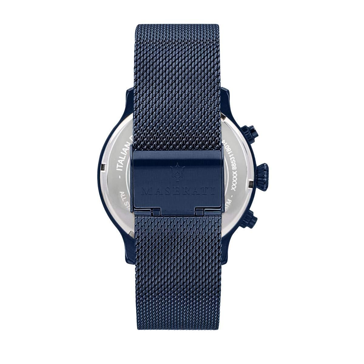  Shop Authentic Maserati Epoca Analog Blue Dial Blue Mesh Bracelet Watch For Men - R8873618010 - Luxxuri