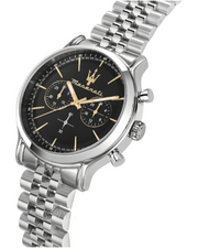  Shop Authentic Maserati Epoca Chronograph Black Dial Silver Steel Strap Watch For Men - R8873618017 - Luxxuri