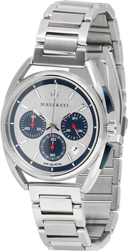  Shop Authentic Maserati Trimarano Chronograph Silver Dial Silver Stainless Steel Strap Watch For Men - R8873632001 - Luxxuri