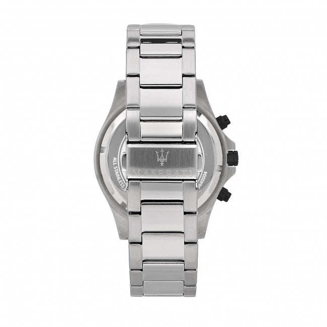  Shop Authentic Maserati SFIDA Chronograph White Dial Silver Steel Strap Watch For Men - R8873640003 - Luxxuri