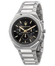  Shop Authentic Maserati Stile Chronograph Black Dial Silver Steel Strap Watch For Men - R8873642010 - Luxxuri