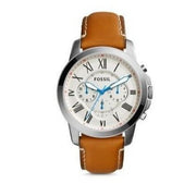  Shop Authentic Fossil Grant Chronograph White Dial Brown Leather Strap Watch for Men - FS5060 - Luxxuri