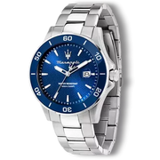  Shop Authentic Maserati Competizione Quartz Blue Dial Silver Steel Strap Watch For Men - R8853100036 - Luxxuri