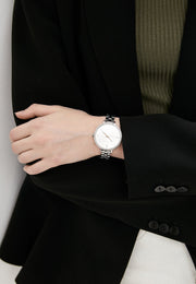  Shop Authentic Michael Kors Charley Quartz Silver Dial Silver Steel Strap Watch for Women - MK4398 - Luxxuri