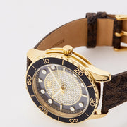  Shop Authentic Michael Kors Runway Quartz Black Dial Brown Leather Strap Watch For Women - MK6979 - Luxxuri
