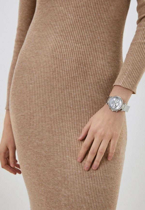  Shop Authentic Guess Solstice Diamonds Silver Dial Silver Steel Strap Watch for Women - GW0403L1 - Luxxuri