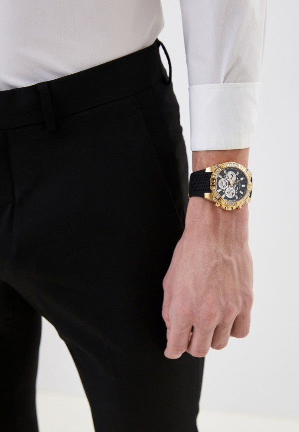  Shop Authentic Guess Trophy Multifunction Black Dial Black Rubber Strap Watch for Men - GW0333G2 - Luxxuri