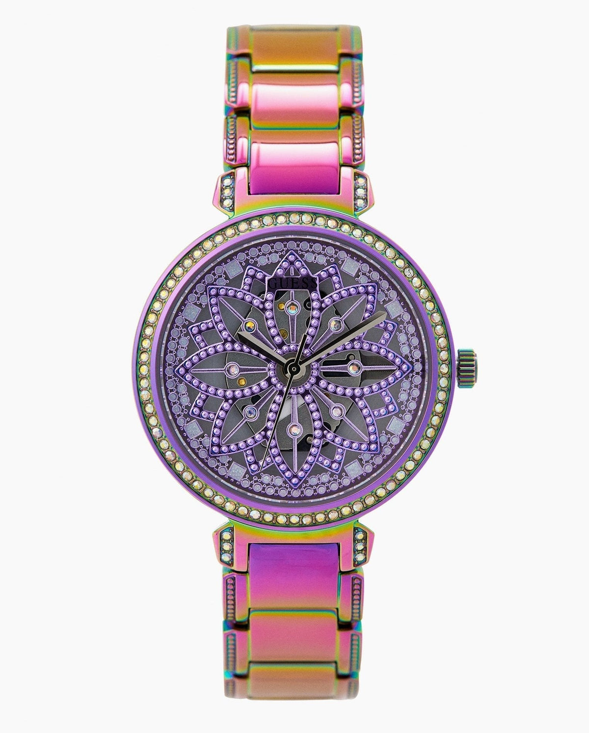  Shop Authentic Guess Lily Analog Purple Dial Purple Steel Strap Watch For Women - GW0528L4 - Luxxuri