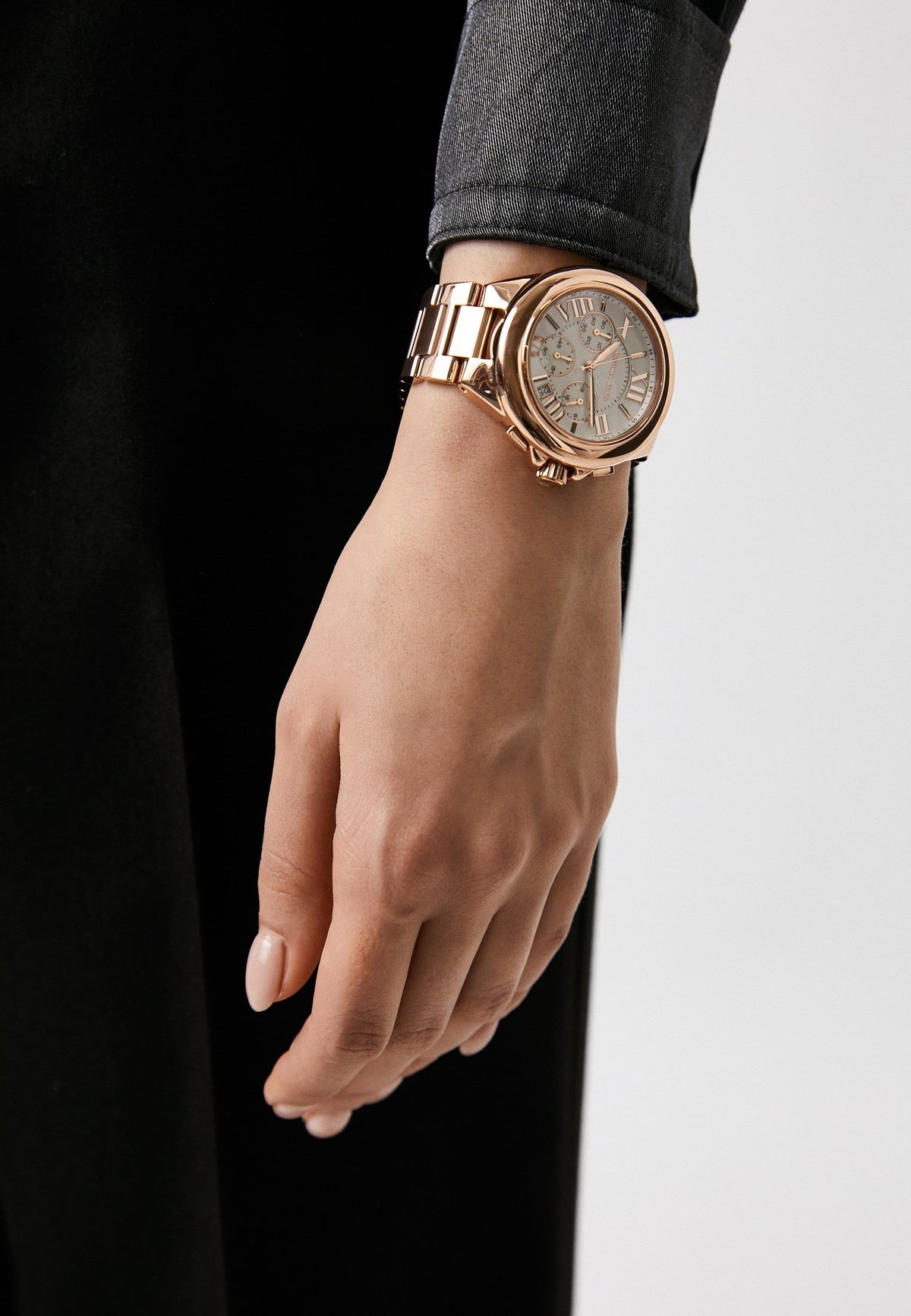  Shop Authentic Michael Kors Camille Chronograph White Dial Rose Gold Steel Strap Watch For Women - MK7271 - Luxxuri