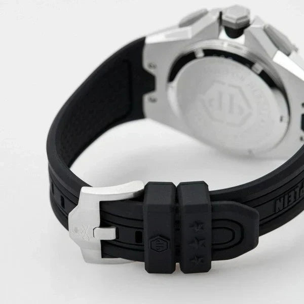 Philipp Plein Octagon Grey Dial Black Silicone Strap Watch for Men - PWTBA0123