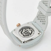Philipp Plein The Skeleton White Dial White Silicone Strap Watch for Men - PWVBA0123