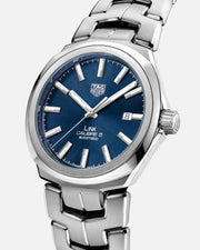  Shop Authentic Tag Heuer Link Automatic Blue Dial Silver Steel Strap Watch for Men - WBC2112.BA0603 - Luxxuri