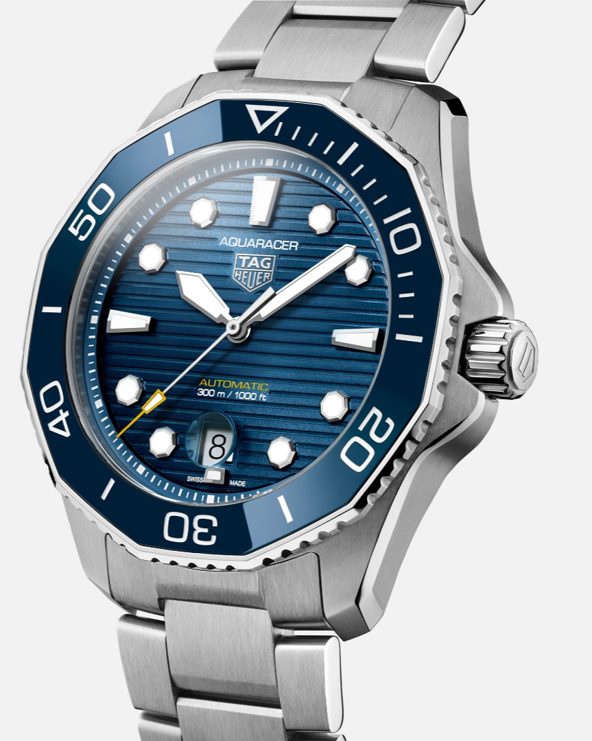  Shop Authentic Tag Heuer Aquaracer Professional 300 Automatic Blue Dial Silver Steel Strap Watch for Men - WBP201B.BA0632 - Luxxuri