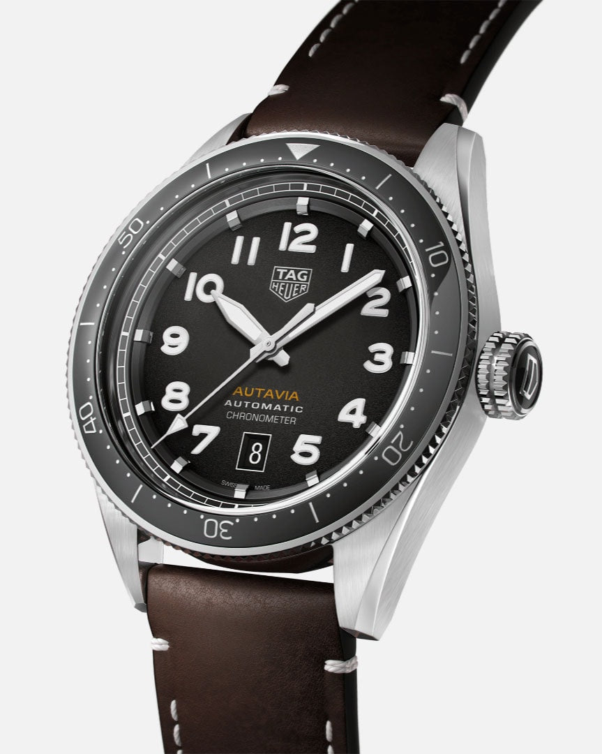  Shop Authentic Tag Heuer Autavia Automatic Grey Dial Watch for Men - WBE5114.FC8266 - Luxxuri