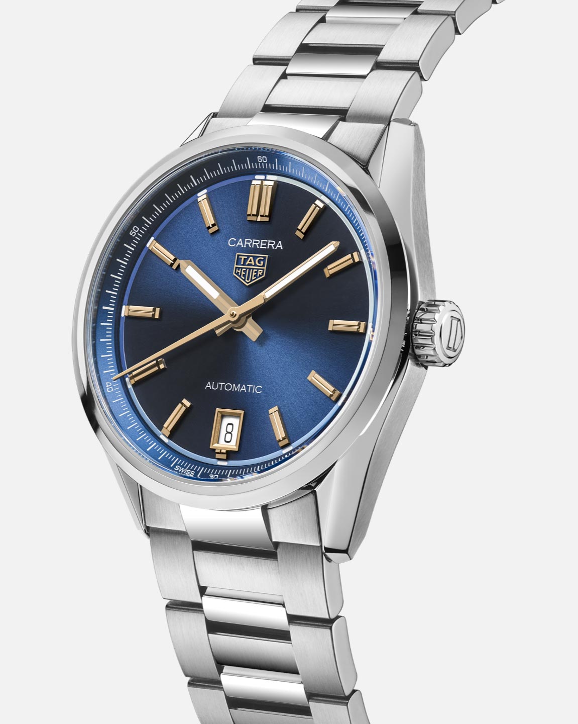  Shop Authentic Tag Heuer Carrera Date Blue Dial Silver Steel Strap Watch for Women - WBN2311.BA0001 - Luxxuri