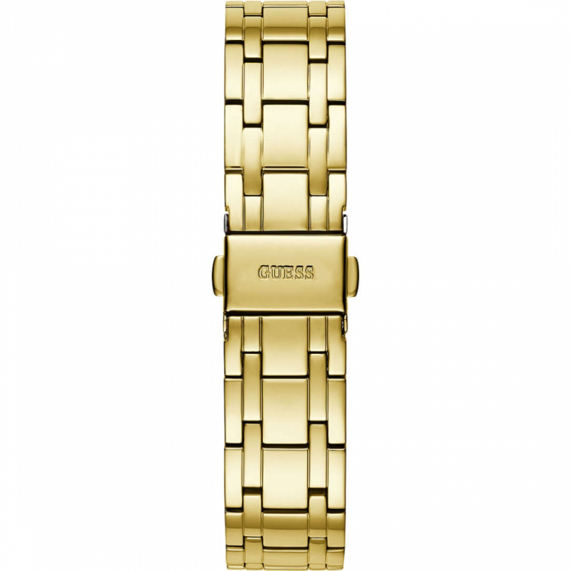  Shop Authentic Guess Cosmo Diamonds Gold Dial Gold Steel Strap Watch For Women - GW0033L2 - Luxxuri