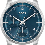  Shop Authentic Hugo Boss Sophio Blue Dial Silver Mesh Bracelet Watch for Men - 1513942 - Luxxuri