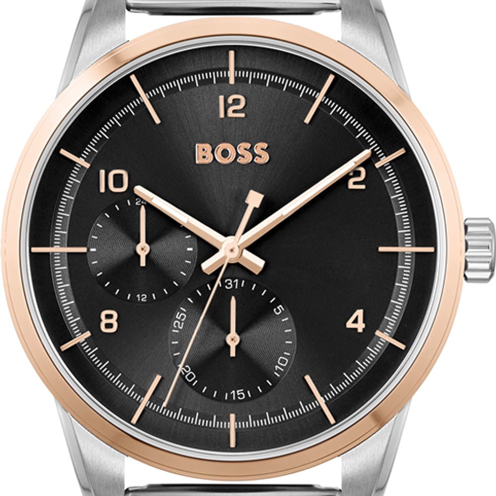  Shop Authentic Hugo Boss Sophio Black Dial Silver Mesh Bracelet Watch for Men -1513961 - Luxxuri