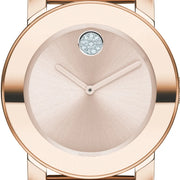  Shop Authentic Movado Bold Rose Gold Dial Two Tone Steel Strap Watch for Women - 3600639 - Luxxuri