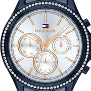  Shop Authentic Tommy Hilfiger Ari Diamonds White Dial Blue Steel Strap Watch for Women - 1782003 - Luxxuri