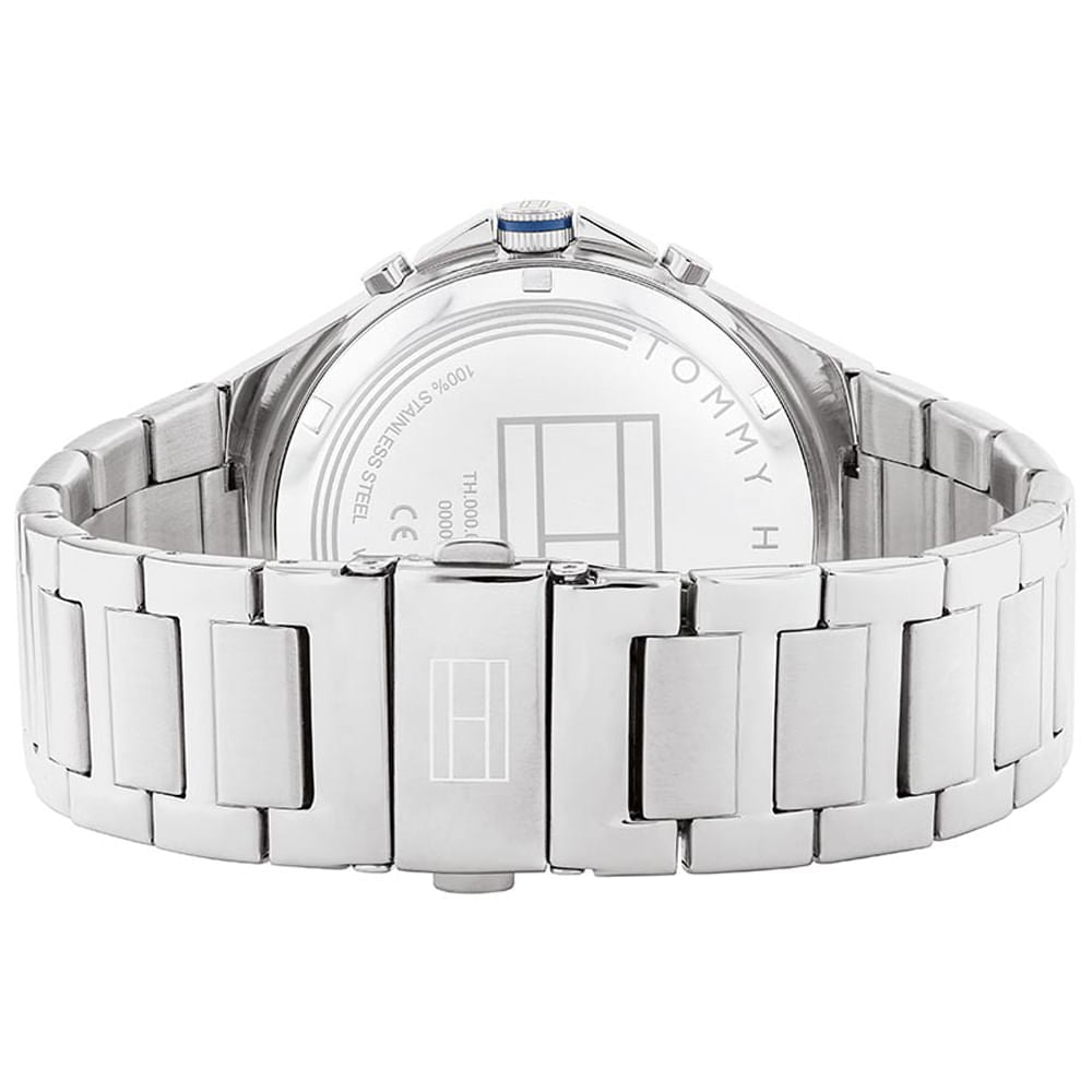  Shop Authentic Tommy Hilfiger Justin Chronograph Gray Dial Silver Steel Strap Watch For Men - 1792054 - Luxxuri