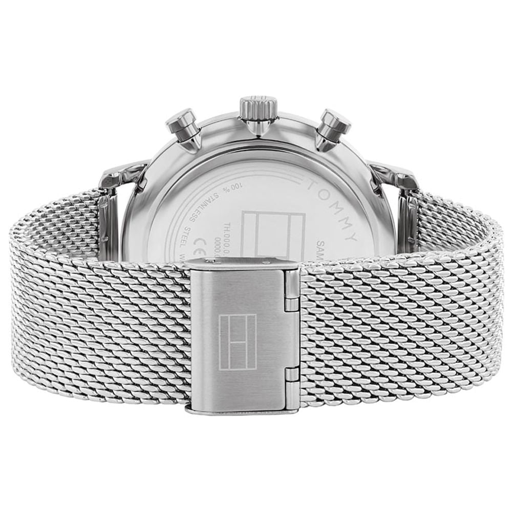  Shop Authentic Tommy Hilfiger Legend Chronograph Green Dial Silver Mesh Bracelet Watch For Men - 1710567 - Luxxuri