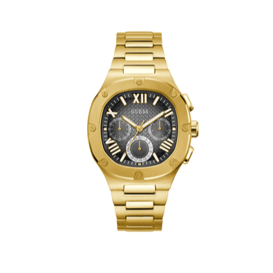  Shop Authentic Guess Headliner Multifunction Black Dial Gold Steel Strap Watch For Men - GW0572G2 - Luxxuri