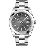  Shop Authentic Rolex Datejust 41 Oyster Grey Dial Oystersteel Strap Watch for Men - M126300-0007 - Luxxuri