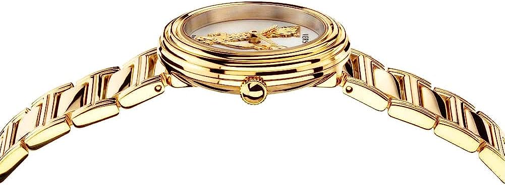  Shop Authentic Versace Mini Virtus Quartz White Dial Gold Steel Strap Watch For Men - VET300221 - Luxxuri