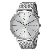  Shop Authentic Michael Kors Jaryn Silver Dial Silver Mesh Bracelet Watch for Men - MK8541 - Luxxuri