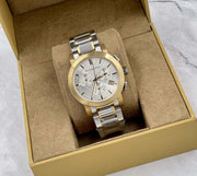  Shop Authentic Burberry The City White Dial Two Tone Steel Strap Watch for Men - BU9751 - Luxxuri