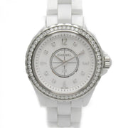  Shop Authentic Chanel J12 Quartz Diamonds White Dial White Steel Strap Watch for Women - J12 H3110 - Luxxuri