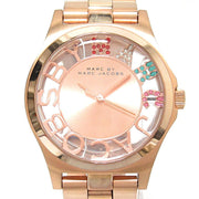  Shop Authentic Marc Jacobs Henry Skeleton Rose Gold Dial Rose Gold Steel Strap Watch for Women - MBM3264 - Luxxuri