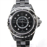  Shop Authentic Chanel J12 Diamonds Black Dial Black Steel Strap Watch for Women - J12 H2569 - Luxxuri