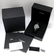  Shop Authentic Chanel J12 Quartz Ceramic Black Dial Black Steel Strap Watch for Women - J12 H0682 - Luxxuri