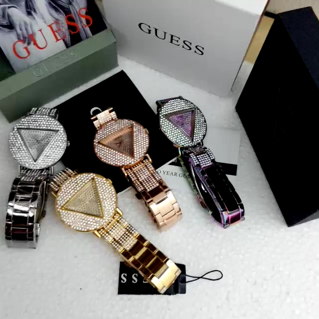  Shop Authentic Guess Trend Diamonds Rose Gold Dial Rose Gold Steel Strap Watch for Women - GW0512L3 - Luxxuri