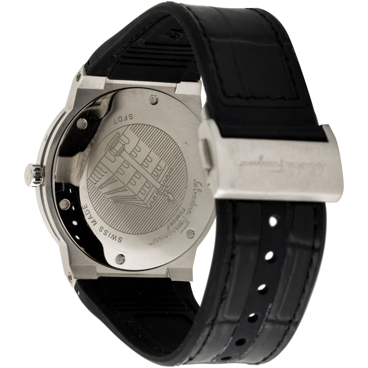  Shop Authentic Salvatore Ferragamo F-80 Classic Black Dial Black Leather Strap  Watch for Men - SFDT00219 - Luxxuri