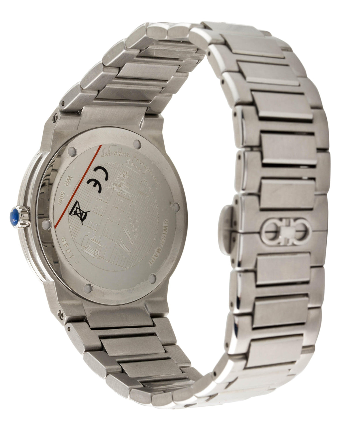  Shop Authentic Salvatore Ferragamo F-80 Classic Blue Dial Silver Steel Strap Watch for Men - SFDT01320 - Luxxuri