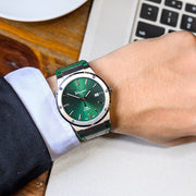  Shop Authentic Salvatore Ferragamo F-80 Classic Green Dial Green Leather Strap Watch for Men - SFDT00119 - Luxxuri