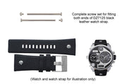  Shop Authentic Diesel Mr Daddy Chronograph White Dial Black Leather Strap Watch For Men - DZ7125 - Luxxuri