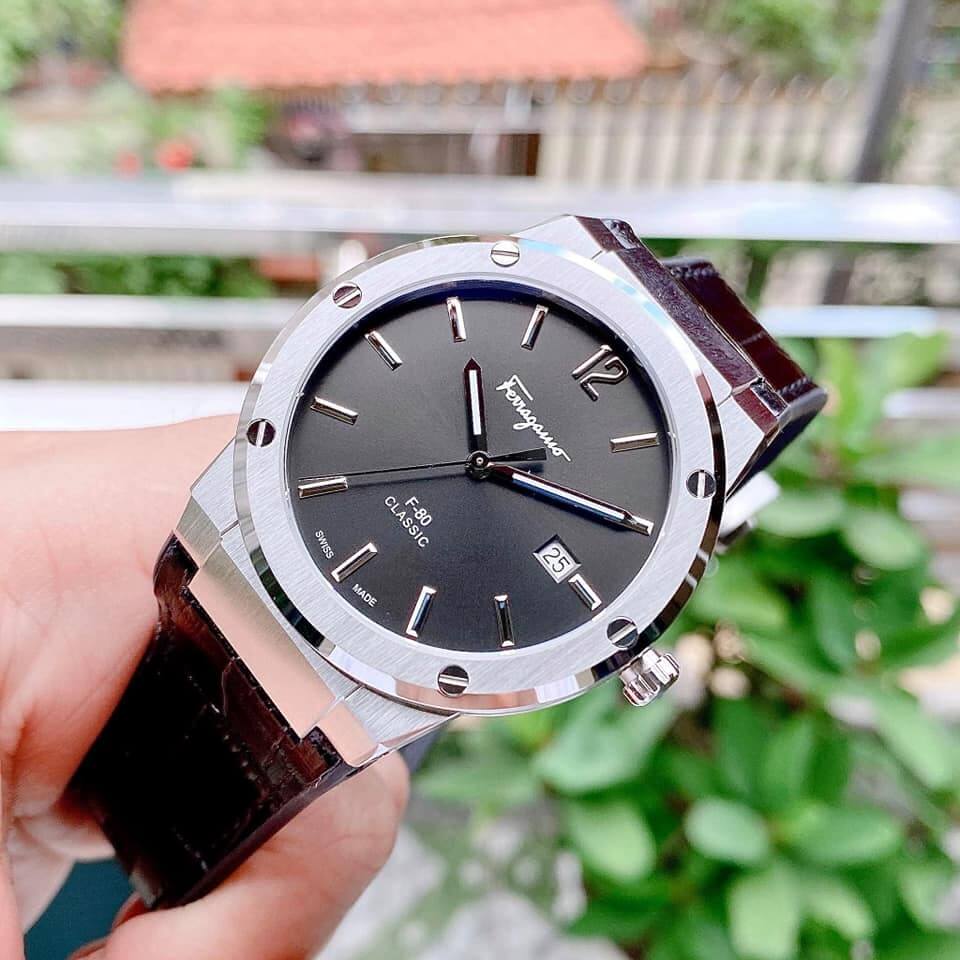 Shop Authentic Salvatore Ferragamo F-80 Classic Black Dial Black Leather Strap  Watch for Men - SFDT00219 - Luxxuri
