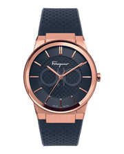  Shop Authentic Salvatore Ferragamo Sapphire Black Dial Black Silicone Strap Watch for Men - SFHP00420 - Luxxuri