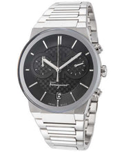  Shop Authentic Salvatore Ferragamo Sapphire Chrono Black Dial Silver Steel Strap Watch for Men - SFME00321 - Luxxuri