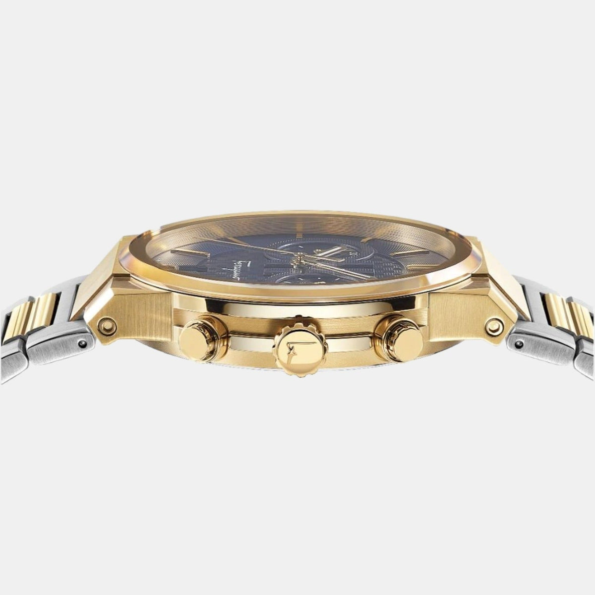  Shop Authentic Salvatore Ferragamo Sapphire Chrono Blue Dial Two Tone Steel Strap Watch for Men - SFME00521 - Luxxuri